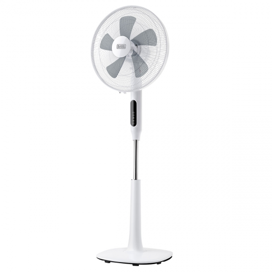 Ventilador de pie Black & Decker BXEFP50E, 40 cm, 5 aspas, 50W, con mando a distancia
